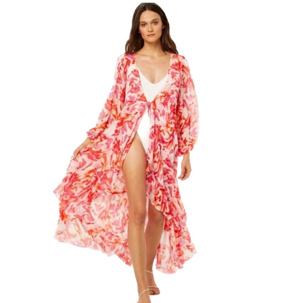 MISA Los Angeles Talitha Robe in Maldive Marble